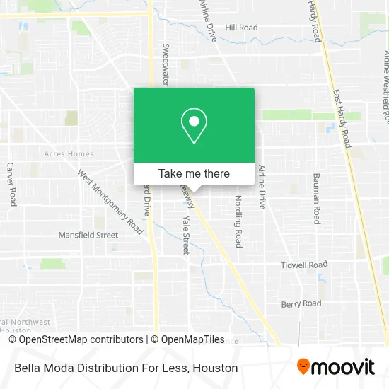 Mapa de Bella Moda Distribution For Less