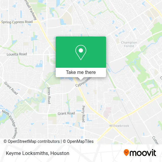Keyme Locksmiths map