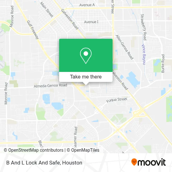 B And L Lock And Safe map