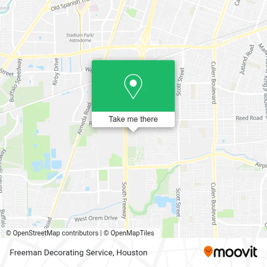 Freeman Decorating Service map