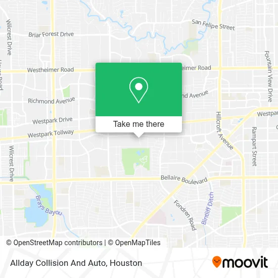 Allday Collision And Auto map