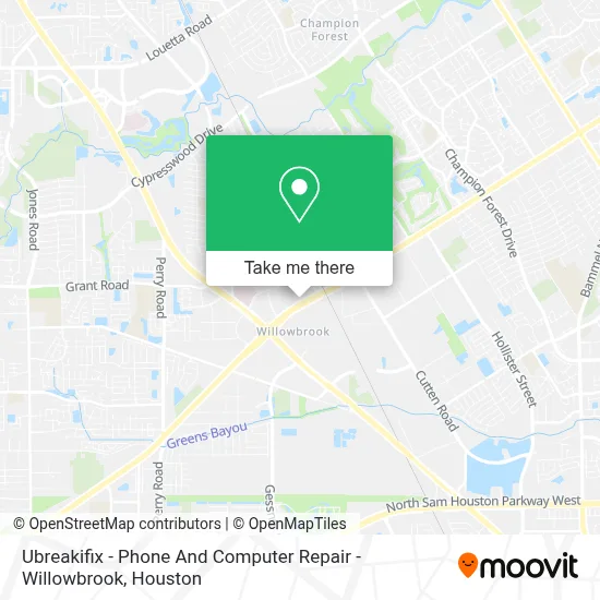 Ubreakifix - Phone And Computer Repair - Willowbrook map