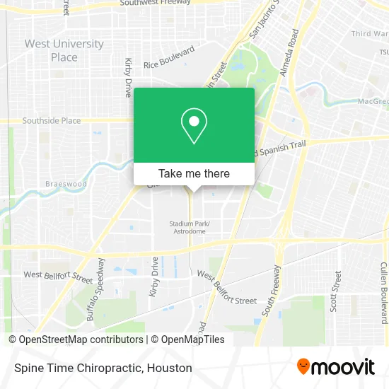 Spine Time Chiropractic map