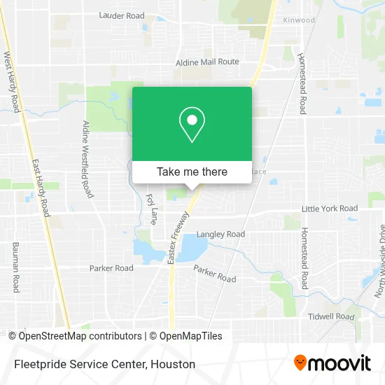 Fleetpride Service Center map