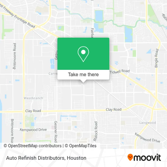 Auto Refinish Distributors map