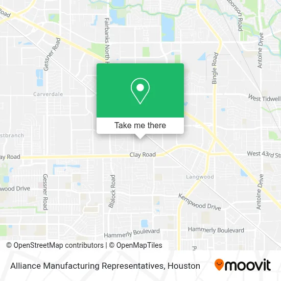 Alliance Manufacturing Representatives map