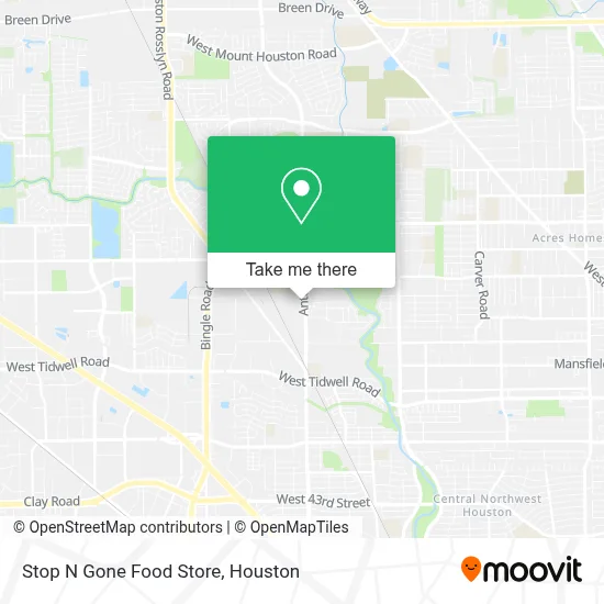 Stop N Gone Food Store map