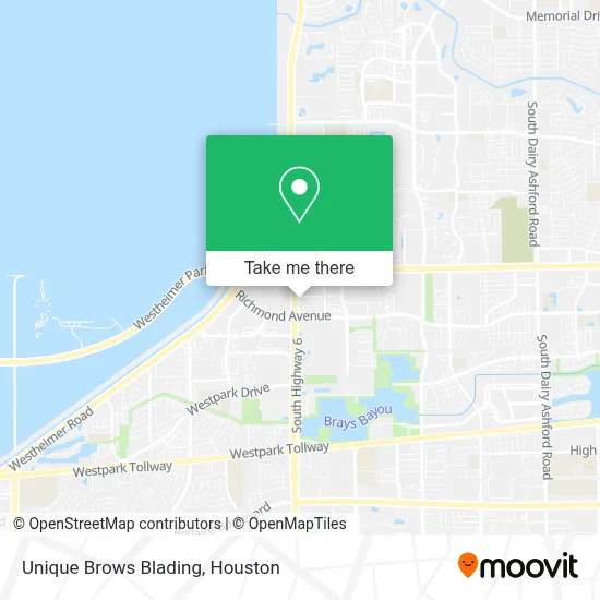 Unique Brows Blading map