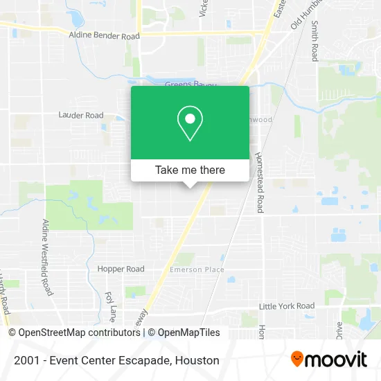 2001 - Event Center Escapade map