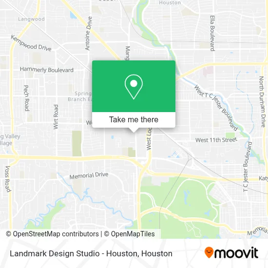 Landmark Design Studio - Houston map
