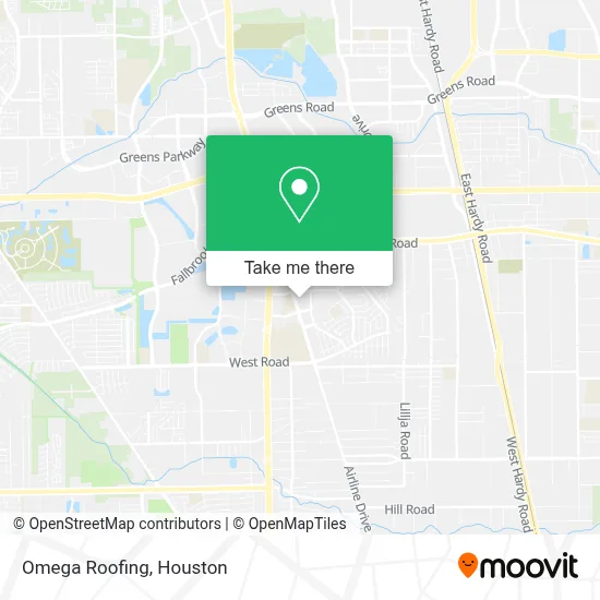 Omega Roofing map