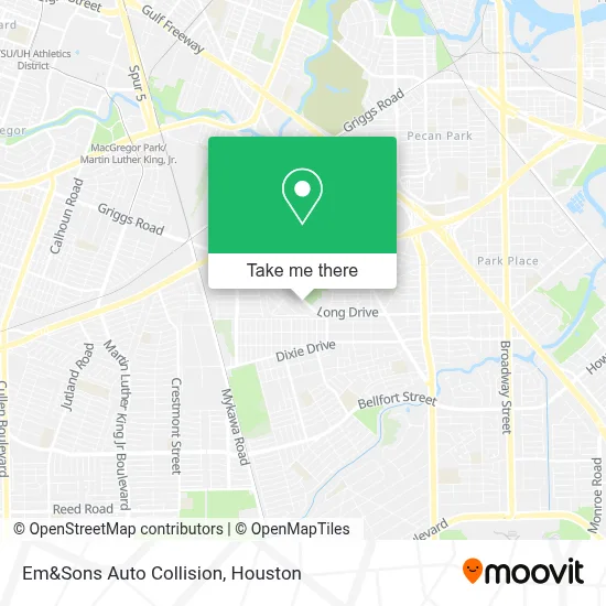 Em&Sons Auto Collision map