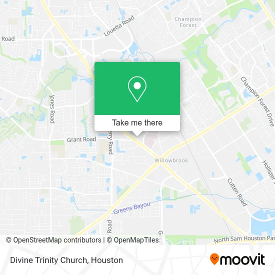 Divine Trinity Church map