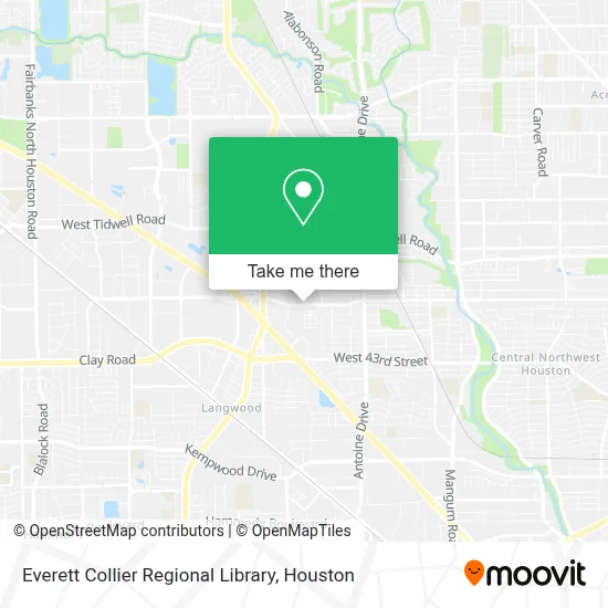Everett Collier Regional Library map