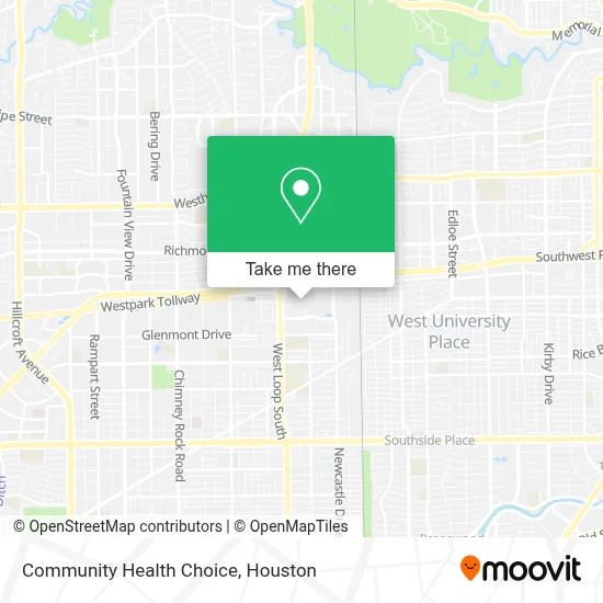 Community Health Choice map