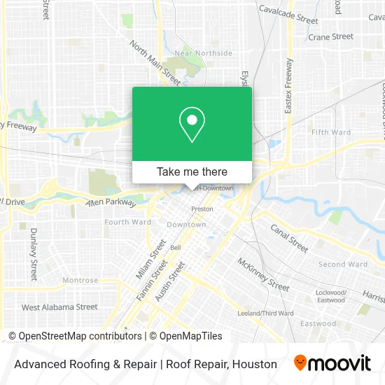 Advanced Roofing & Repair | Roof Repair map