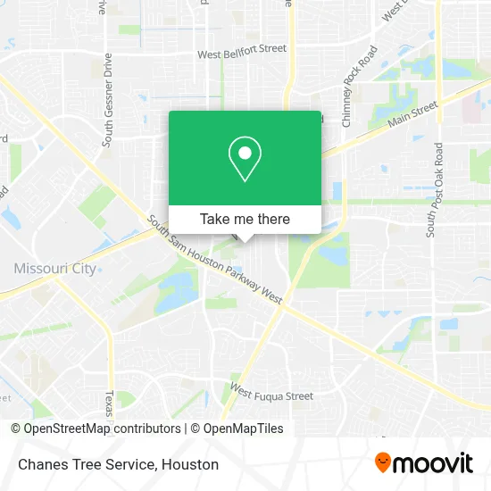 Chanes Tree Service map