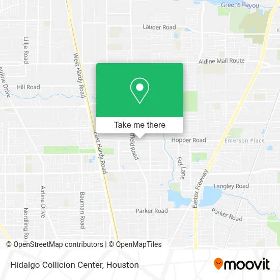 Hidalgo Collicion Center map