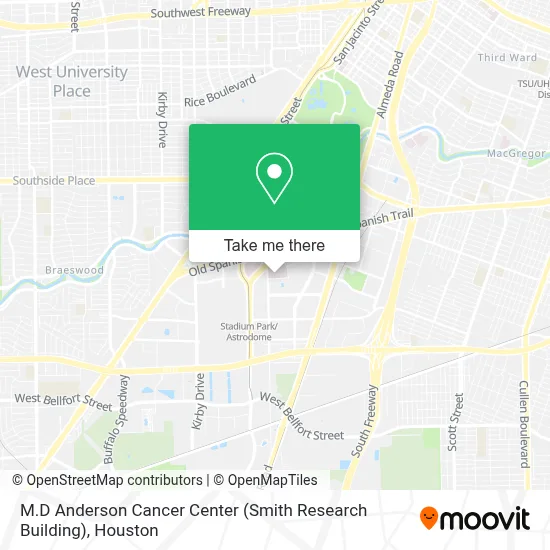 M.D Anderson Cancer Center (Smith Research Building) map
