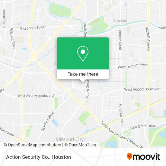 Action Security Co. map