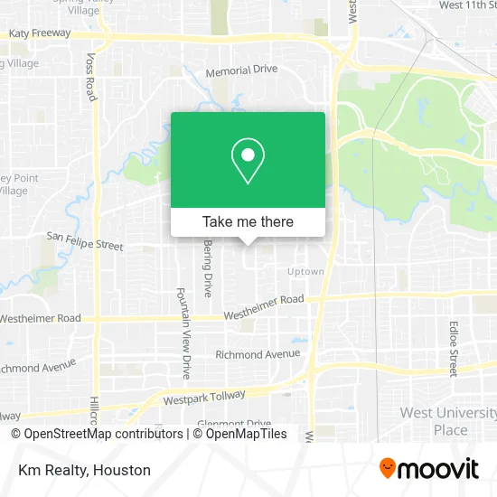 Km Realty map