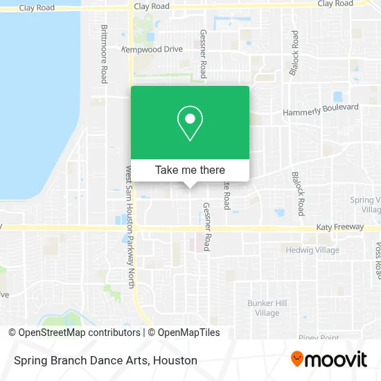 Spring Branch Dance Arts map