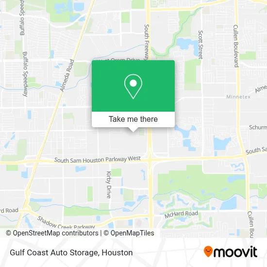 Gulf Coast Auto Storage map