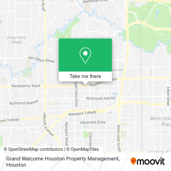 Grand Welcome Houston Property Management map