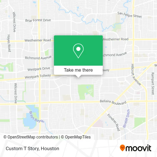 Custom T Story map