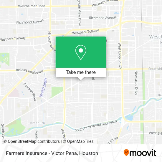 Farmers Insurance - Victor Pena map