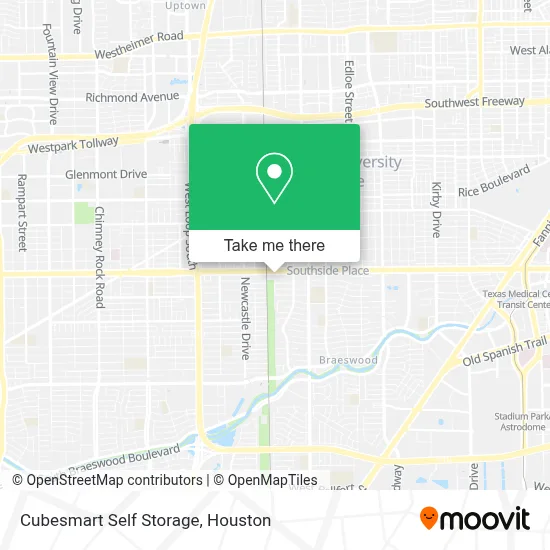 Cubesmart Self Storage map