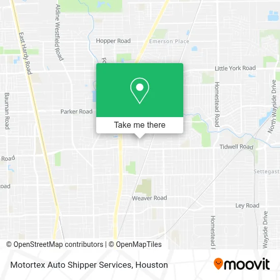 Motortex Auto Shipper Services map