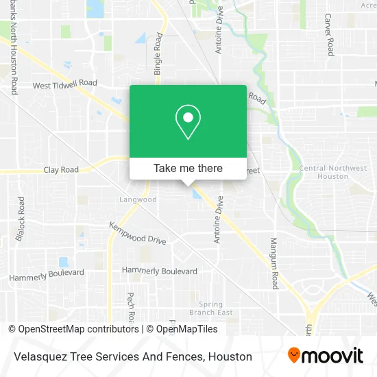 Velasquez Tree Services And Fences map