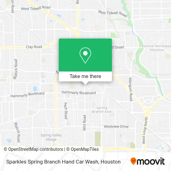 Sparkles Spring Branch Hand Car Wash map