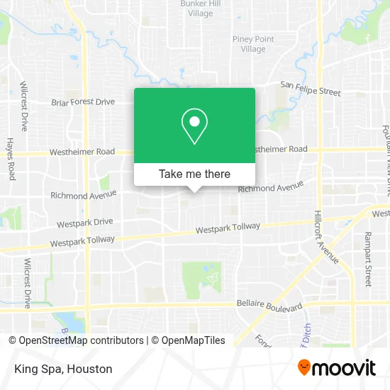 King Spa map