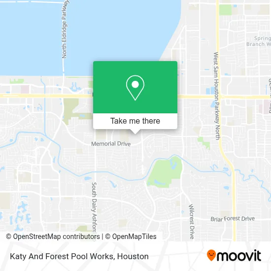 Katy And Forest Pool Works map