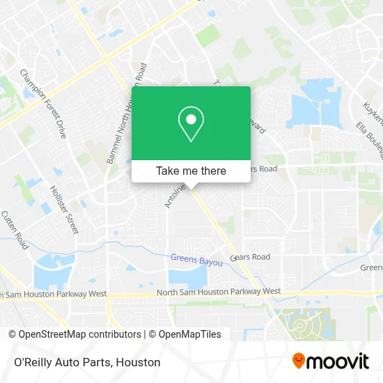 O'Reilly Auto Parts map