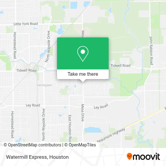 Watermill Express map