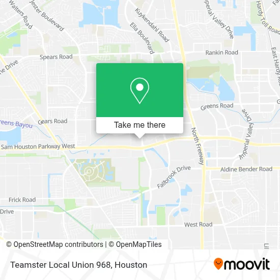 Teamster Local Union 968 map