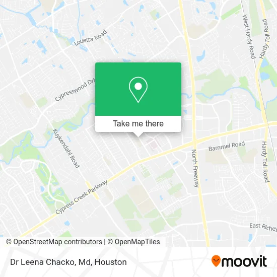 Dr Leena Chacko, Md map