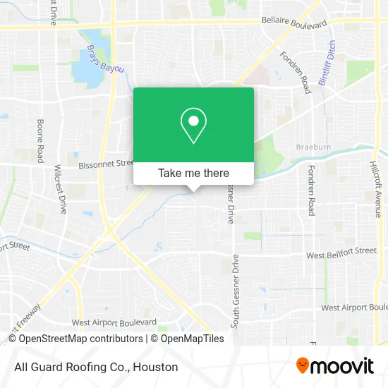 All Guard Roofing Co. map