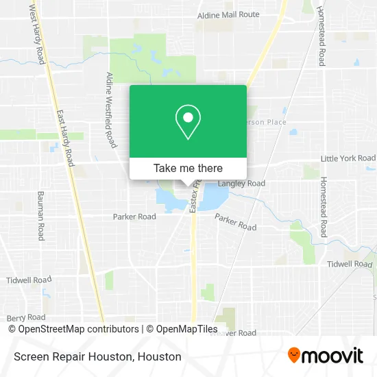 Screen Repair Houston map