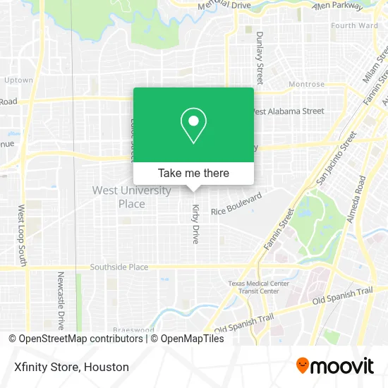 Mapa de Xfinity Store