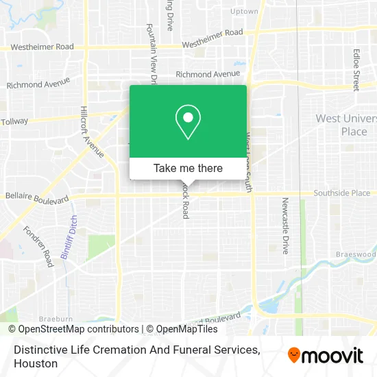 Distinctive Life Cremation And Funeral Services map