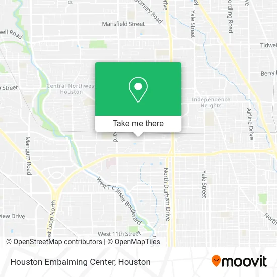 Houston Embalming Center map