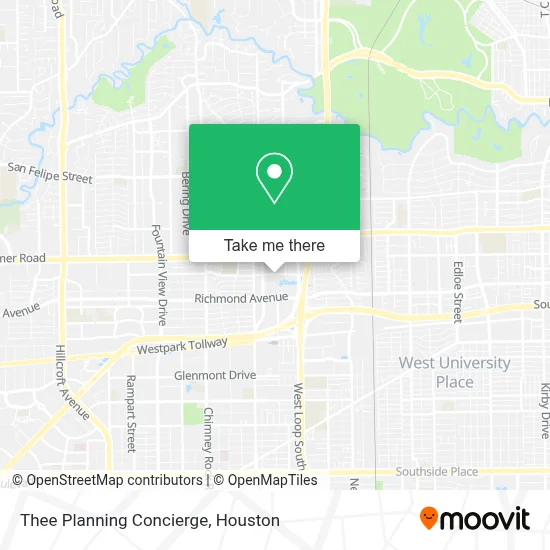Thee Planning Concierge map