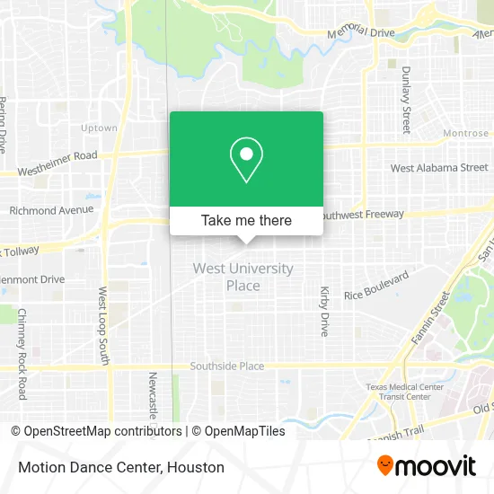 Motion Dance Center map