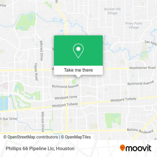 Phillips 66 Pipeline Llc map