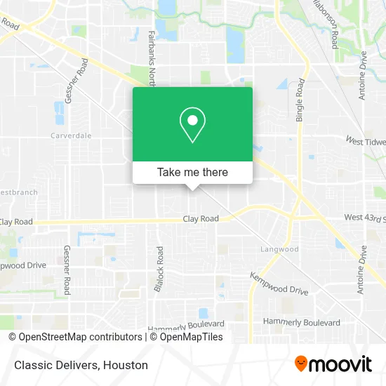 Classic Delivers map