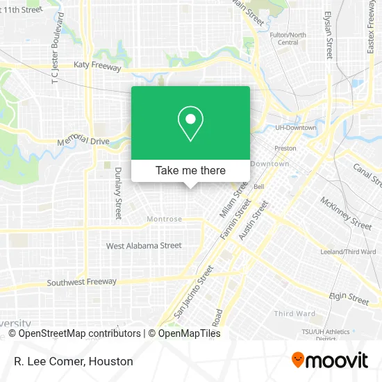 R. Lee Comer map